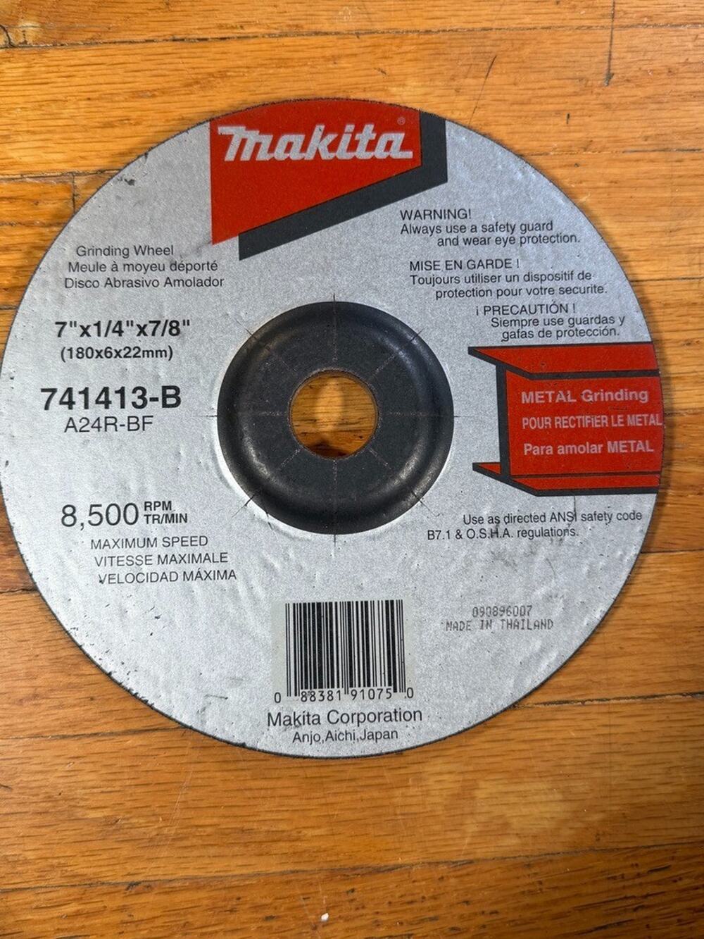Diablo & Makita 7 in Metal Grinding Disc Bundle – 60 & 24 Grit